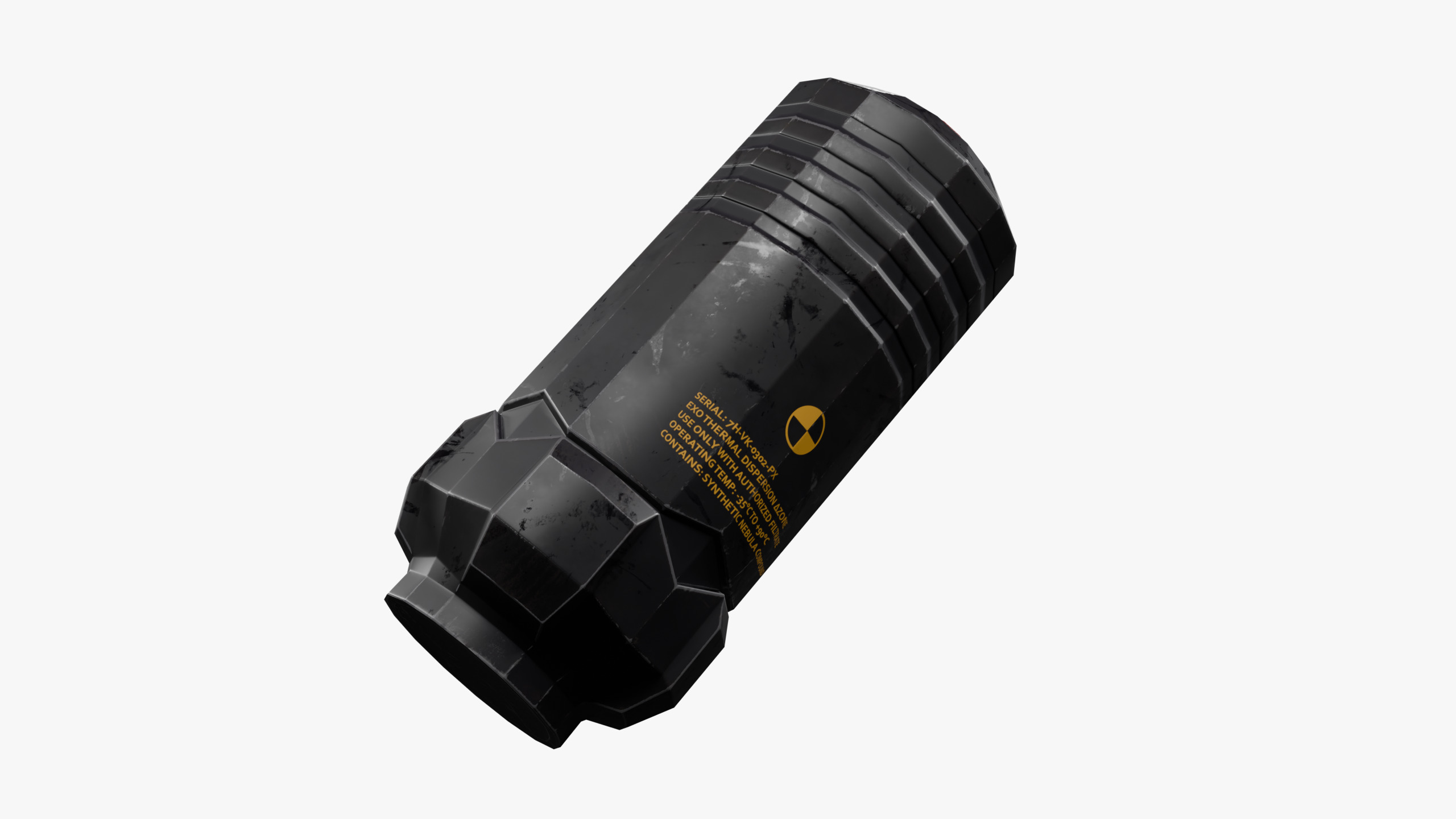 SmokeGrenade - PBR Game Ready model Low-poly 3D model_3