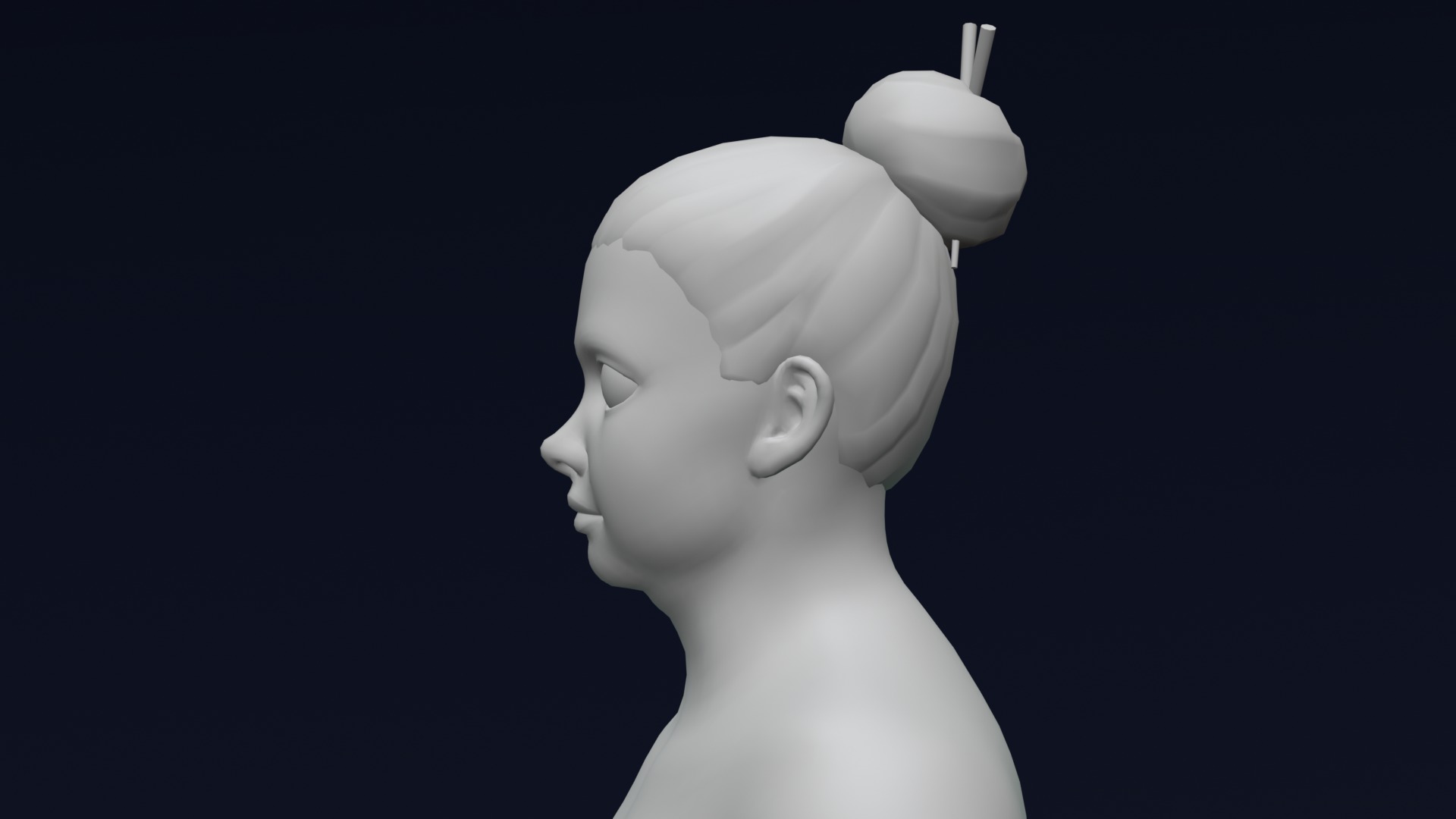 Cartoon Fat Human Body Base Mesh 3D Model 3D Model Collection_33