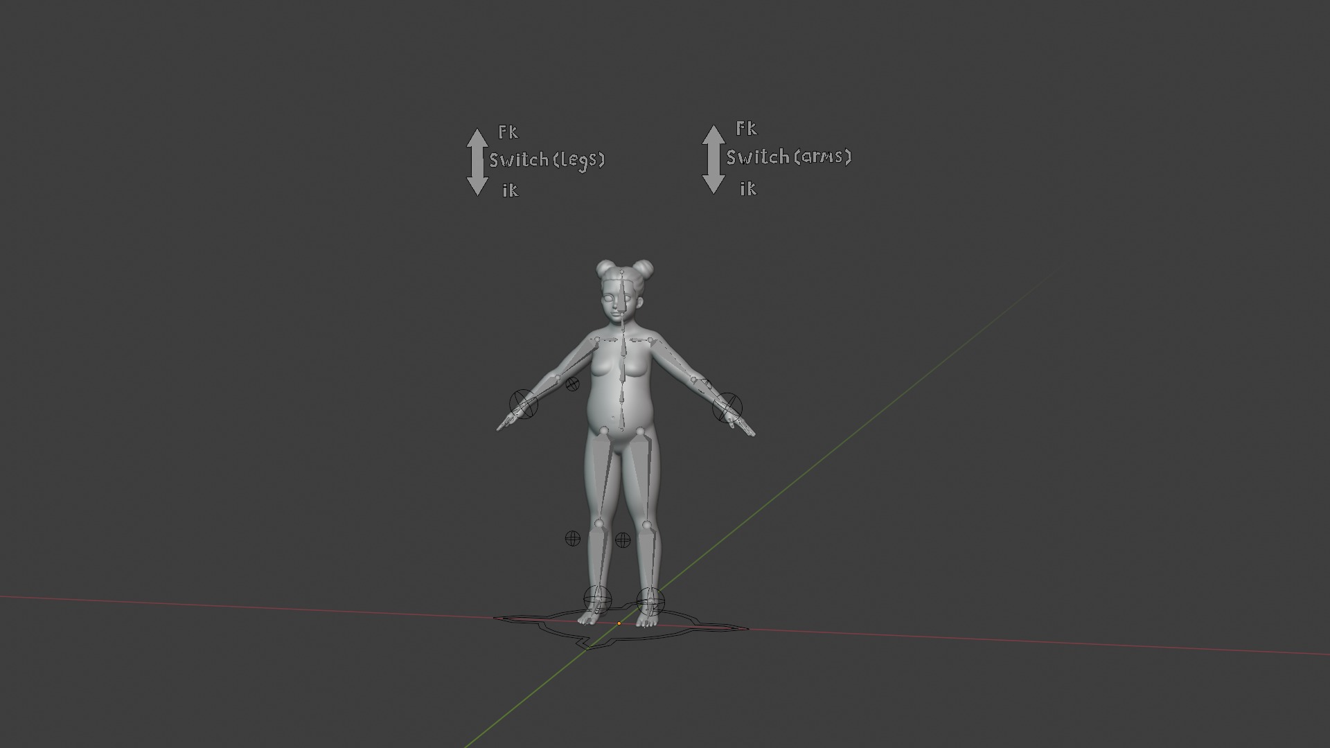 Cartoon Fat Human Body Base Mesh 3D Model 3D Model Collection_60