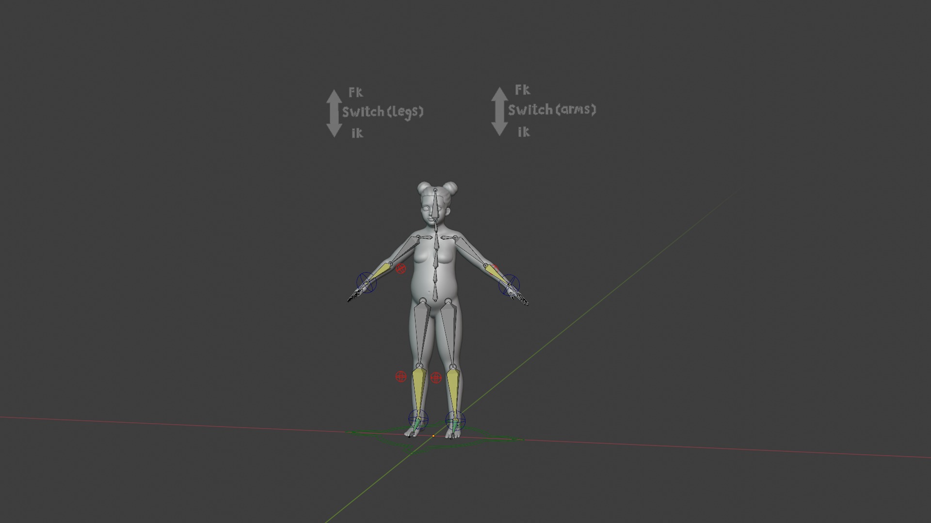 Cartoon Fat Human Body Base Mesh 3D Model 3D Model Collection_61
