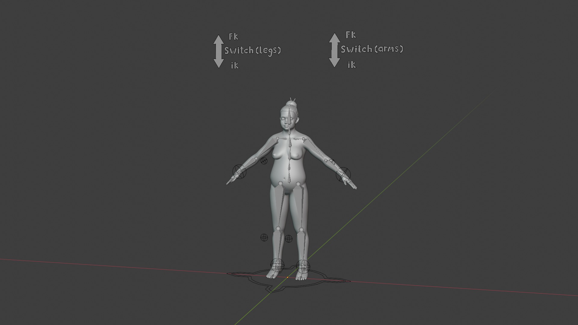 Cartoon Fat Human Body Base Mesh 3D Model 3D Model Collection_36