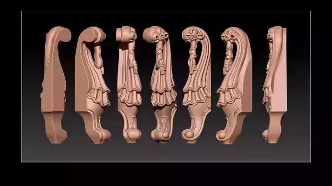 Classic Table and Chair Leg Model Kit  - 062