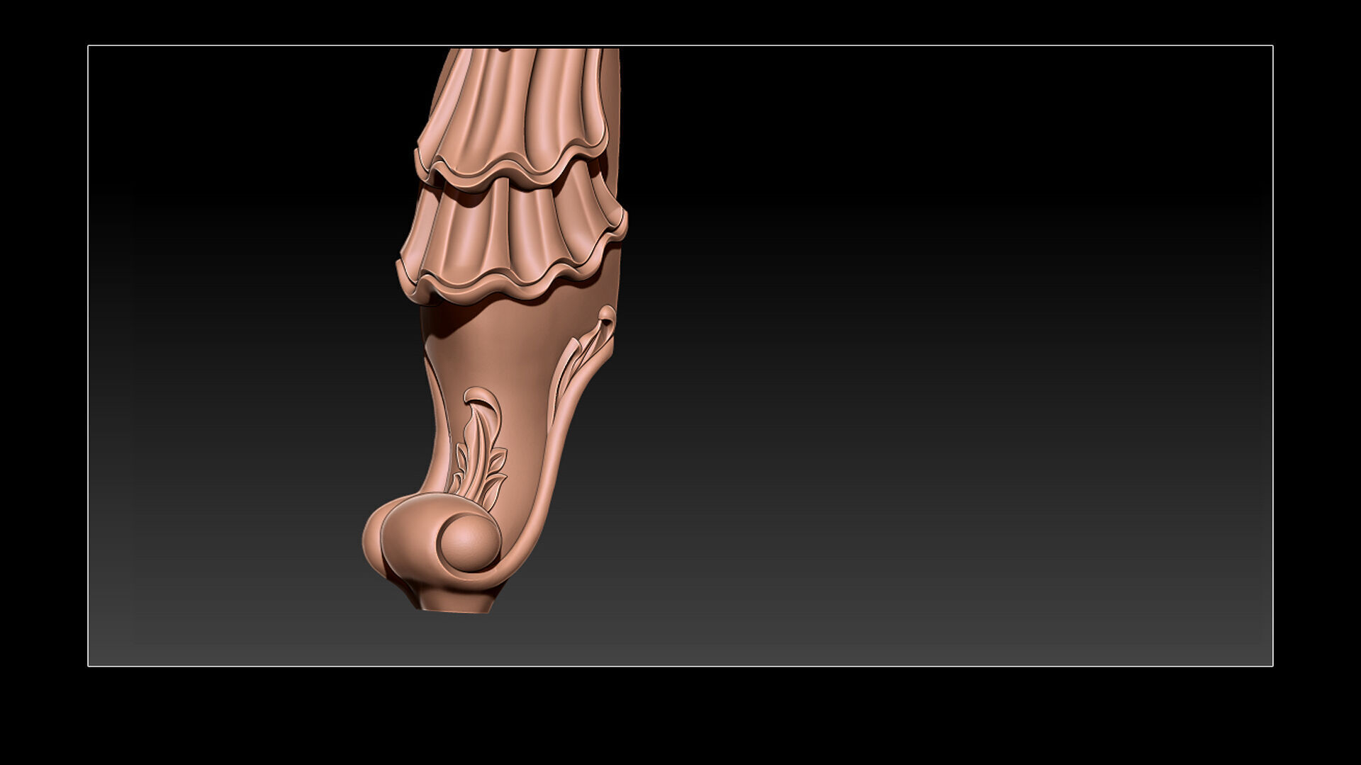 Classic Table and Chair Leg Model Kit - 062 3D print model_14