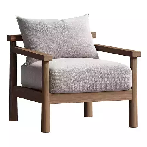 Natalia Outdoor Teak Lounge Chair