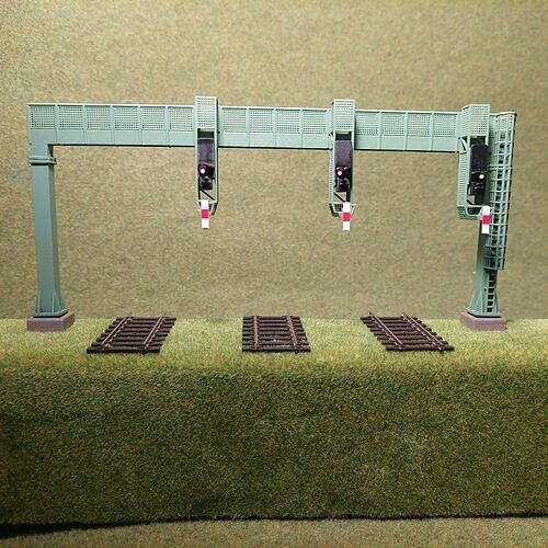 H0 scale DB HV triple Signal Bridge Hp0 Hp1 - resin 3D print model