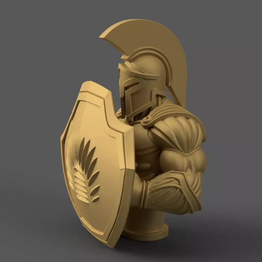Spartan Warrior Shield 3D print model