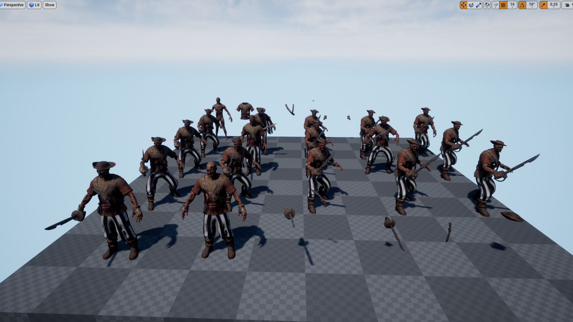 PIRATE UNDEAD 9 Low-poly 3D model_18