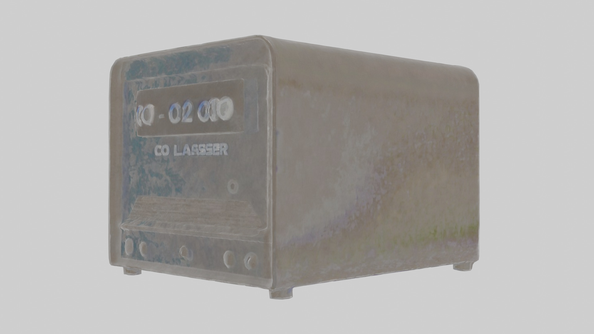 CO2 laserCOVID antigen test Low-poly 3D model_3