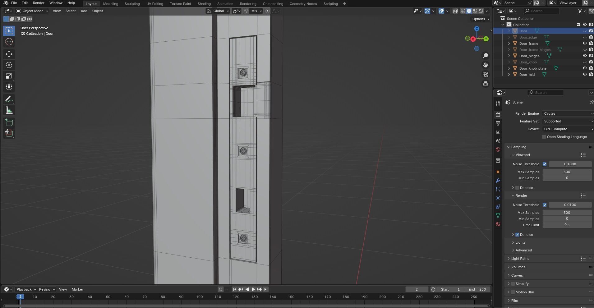 Door Design CG64 3D model_10