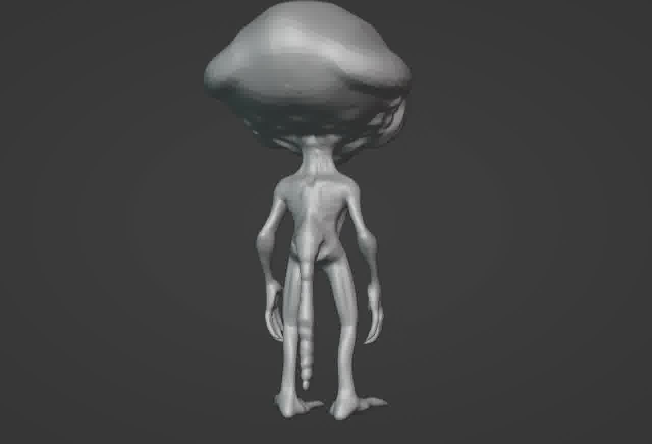 Realistic Gray Alien 3D print model_21
