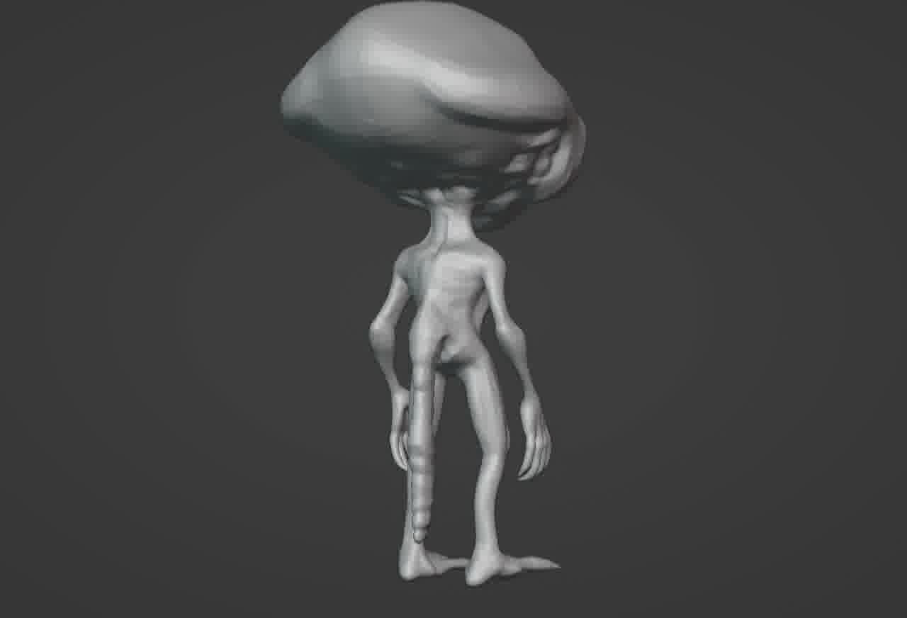 Realistic Gray Alien 3D print model_20