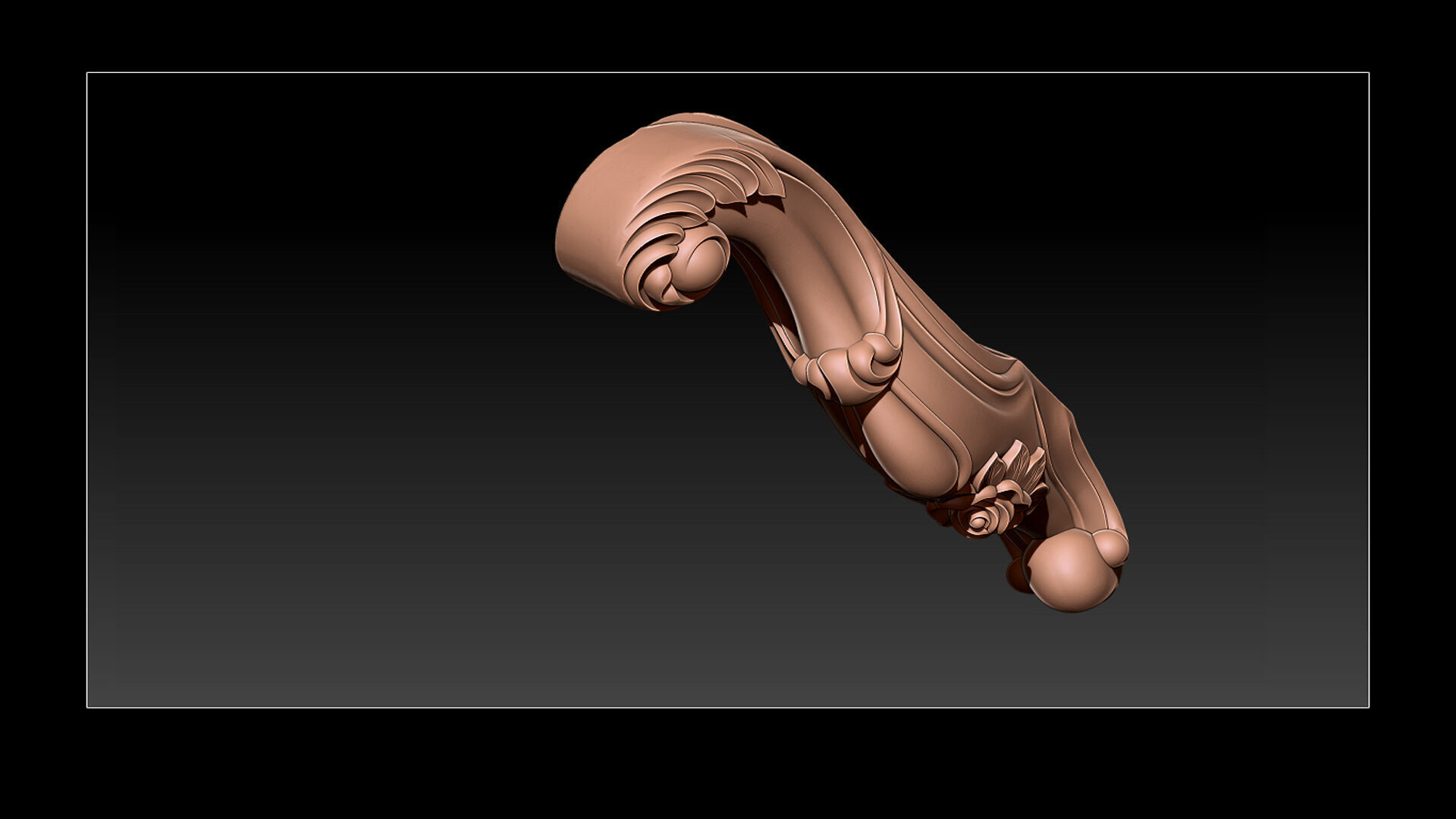 Classic Table and Chair Leg Model Kit -063 3D print model_9