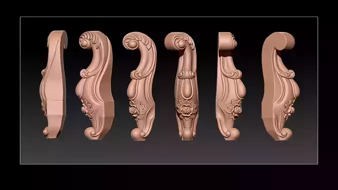 Classic Table and Chair Leg Model Kit -063