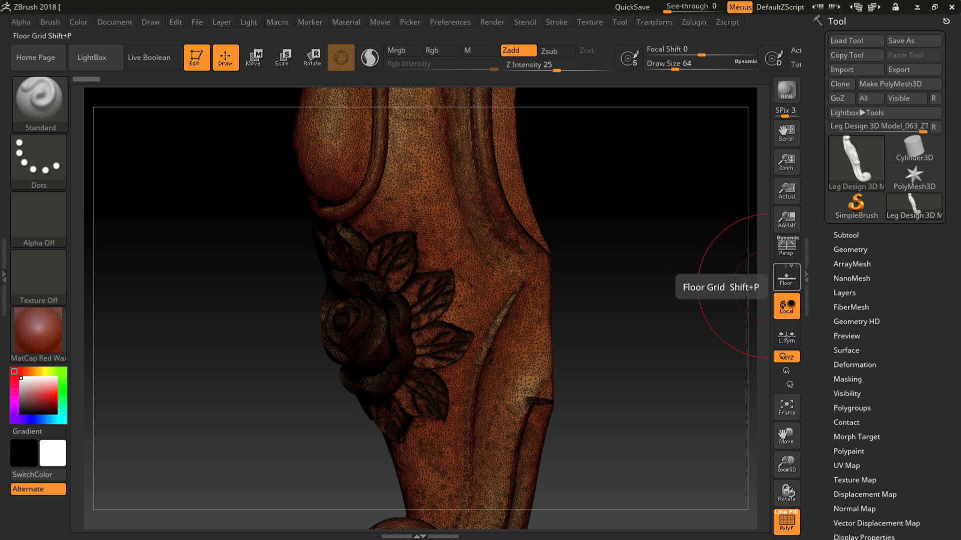 Classic Table and Chair Leg Model Kit -063 3D print model_21