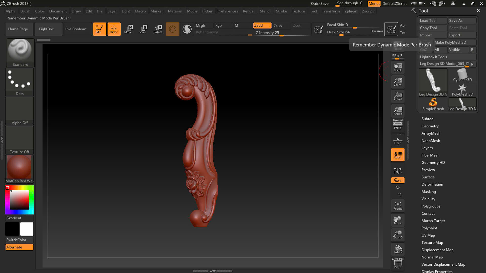Classic Table and Chair Leg Model Kit -063 3D print model_20