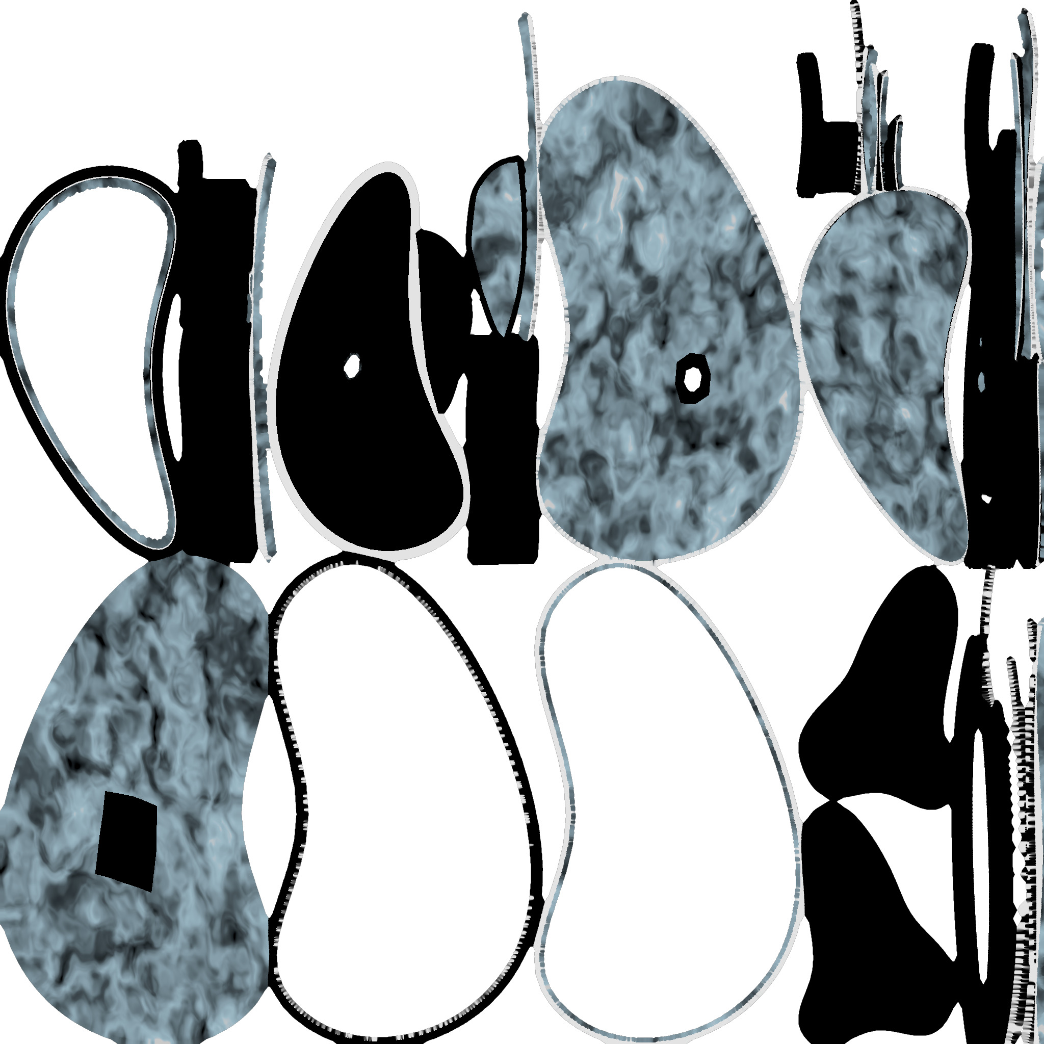 Futuristic Tiered Coffee Table Low-poly 3D model_1