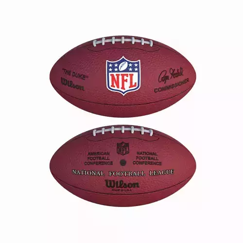NFL Football Low-poly 3D model