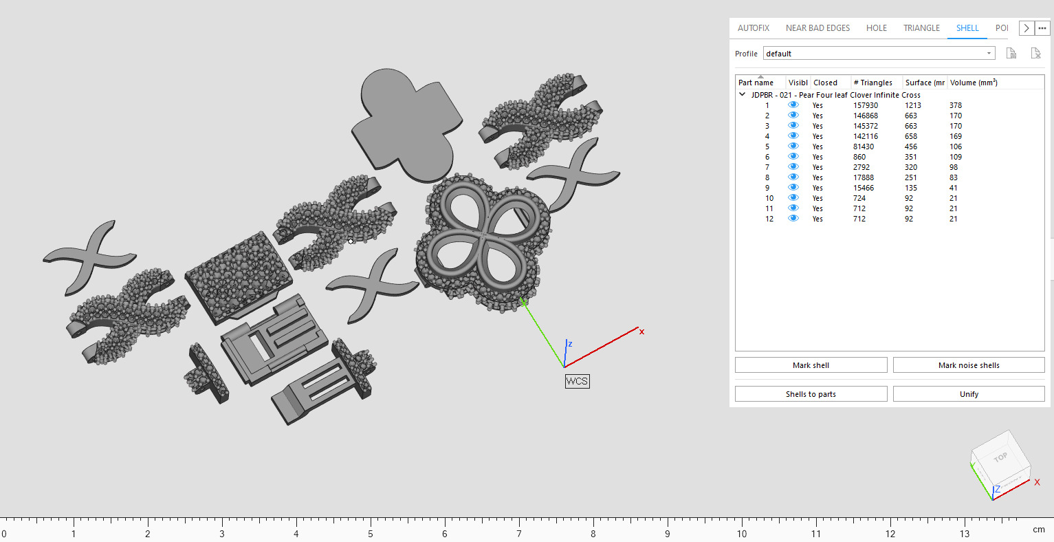 Custom Pear Four leaf Clover Bracelets - Pear leaf Bracelets  3D print model_18