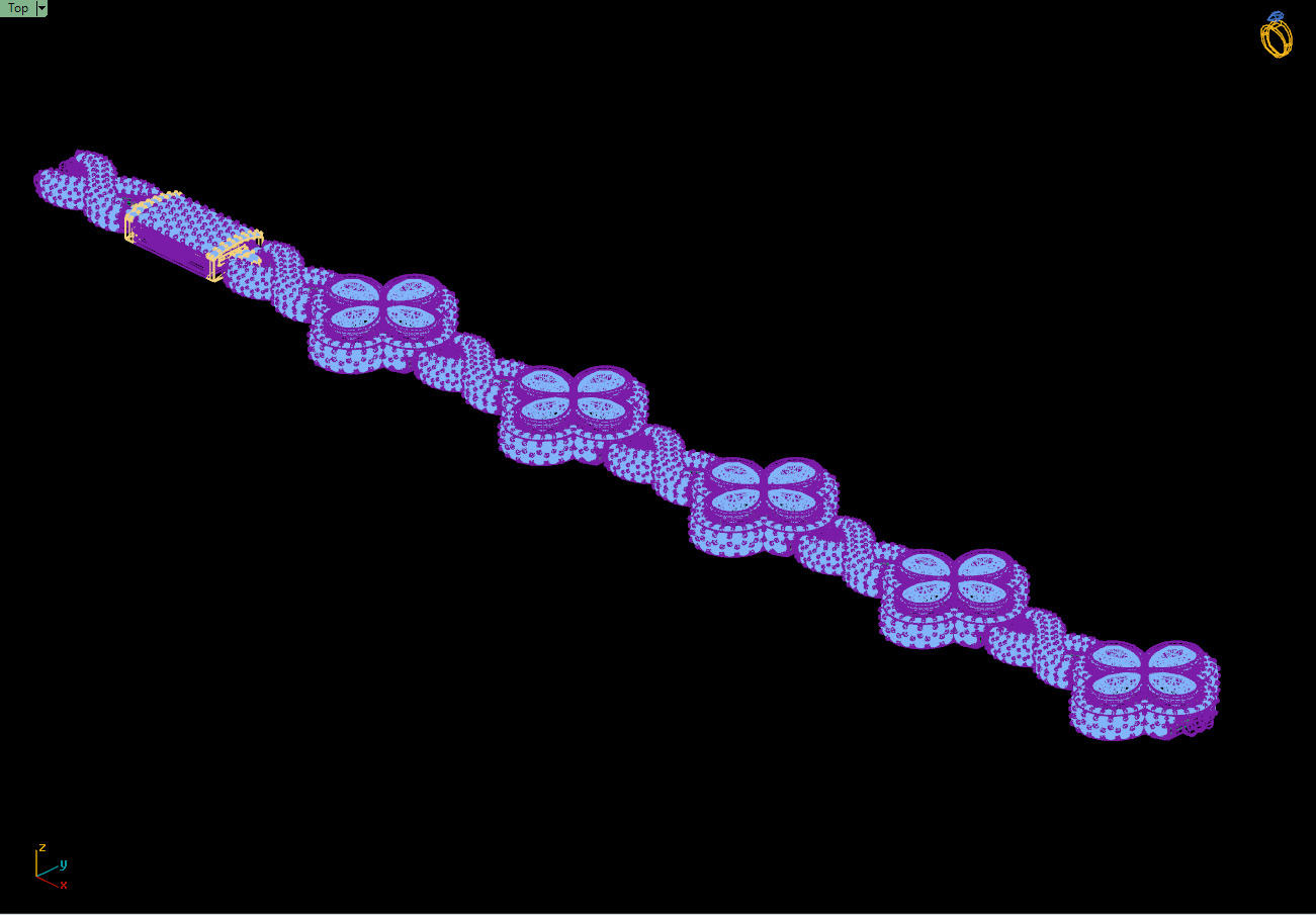 Custom Pear Four leaf Clover Bracelets - Pear leaf Bracelets  3D print model_16