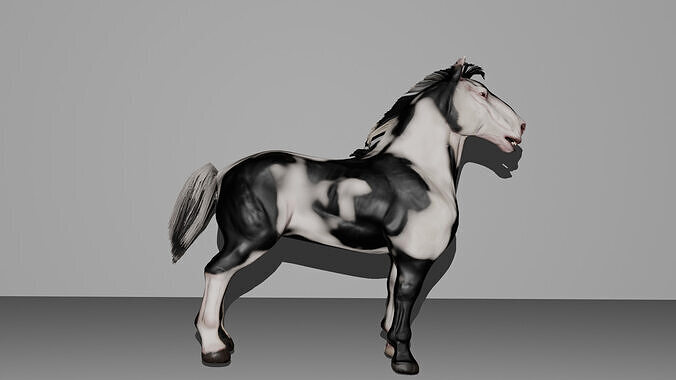 hourse Free low-poly 3D model