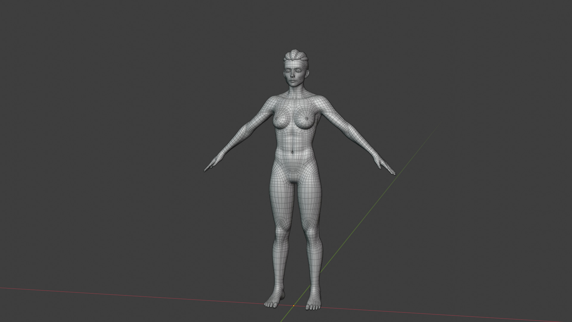Stylized Human Body Base Mesh 3D Model Pack Rigged IK FK Switch Low-poly 3D model_52