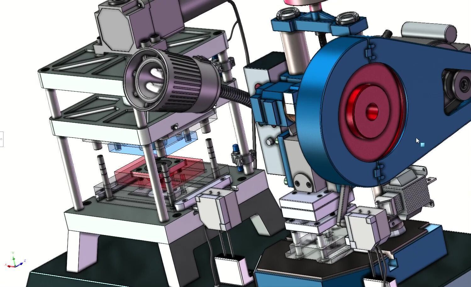 Compact Mini Punch Press Machine for Sheet Metal and  Forming 3D model_8