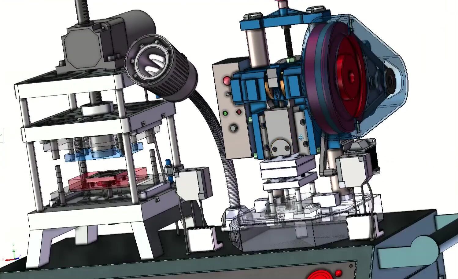 Compact Mini Punch Press Machine for Sheet Metal and  Forming 3D model_19