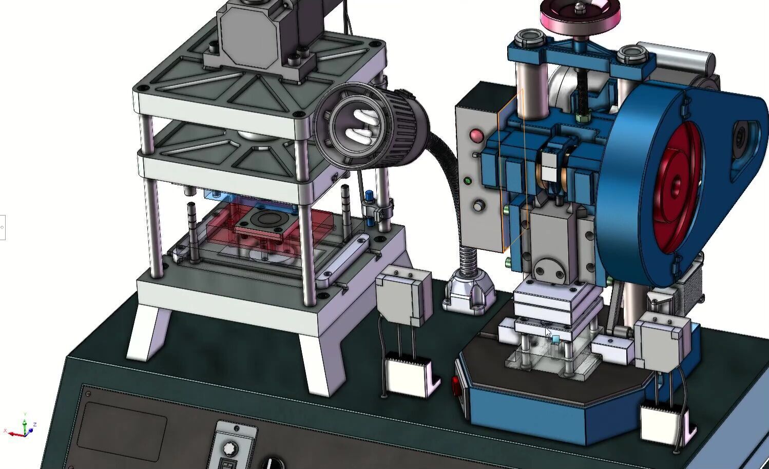 Compact Mini Punch Press Machine for Sheet Metal and  Forming 3D model_5