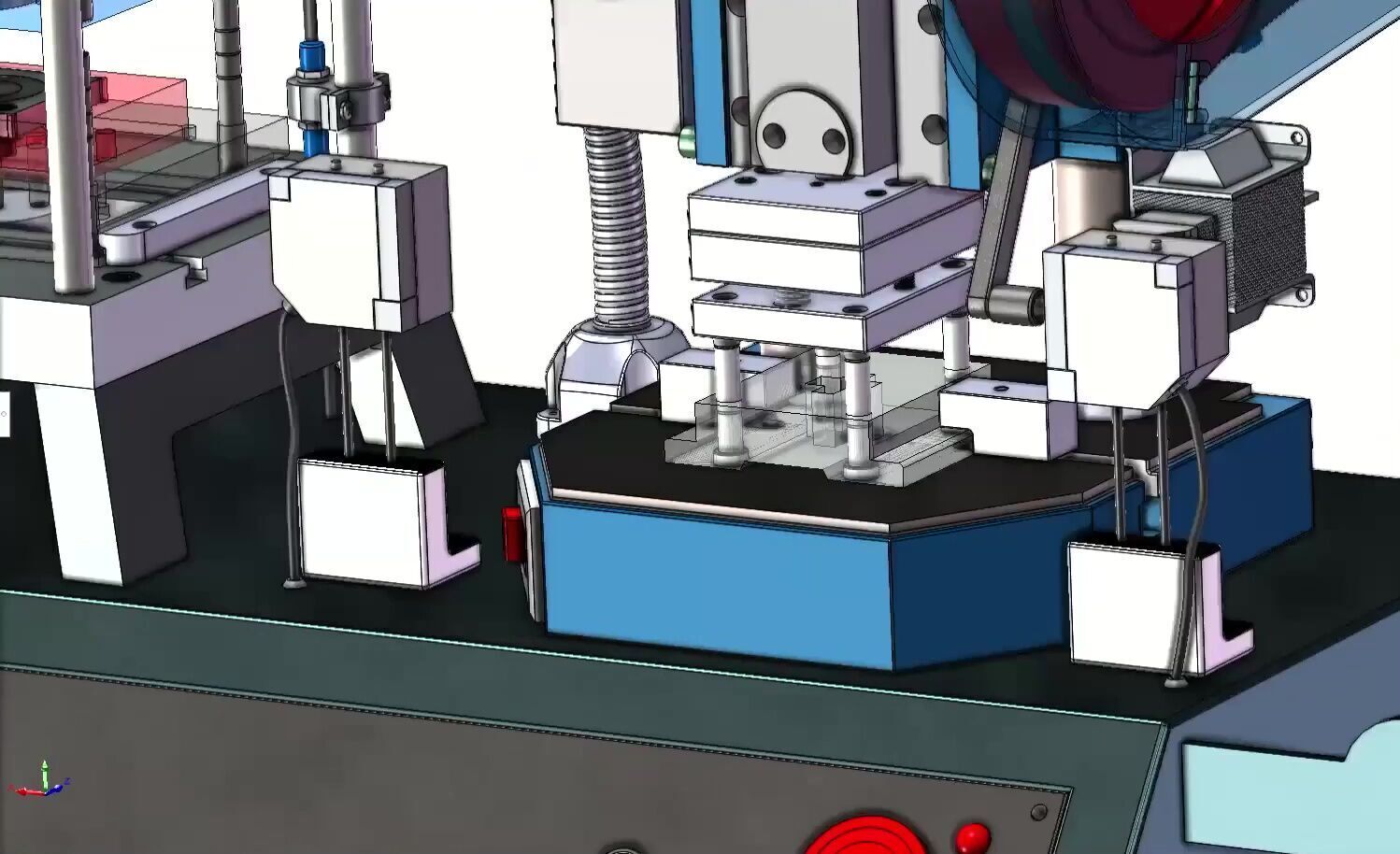 Compact Mini Punch Press Machine for Sheet Metal and  Forming 3D model_13