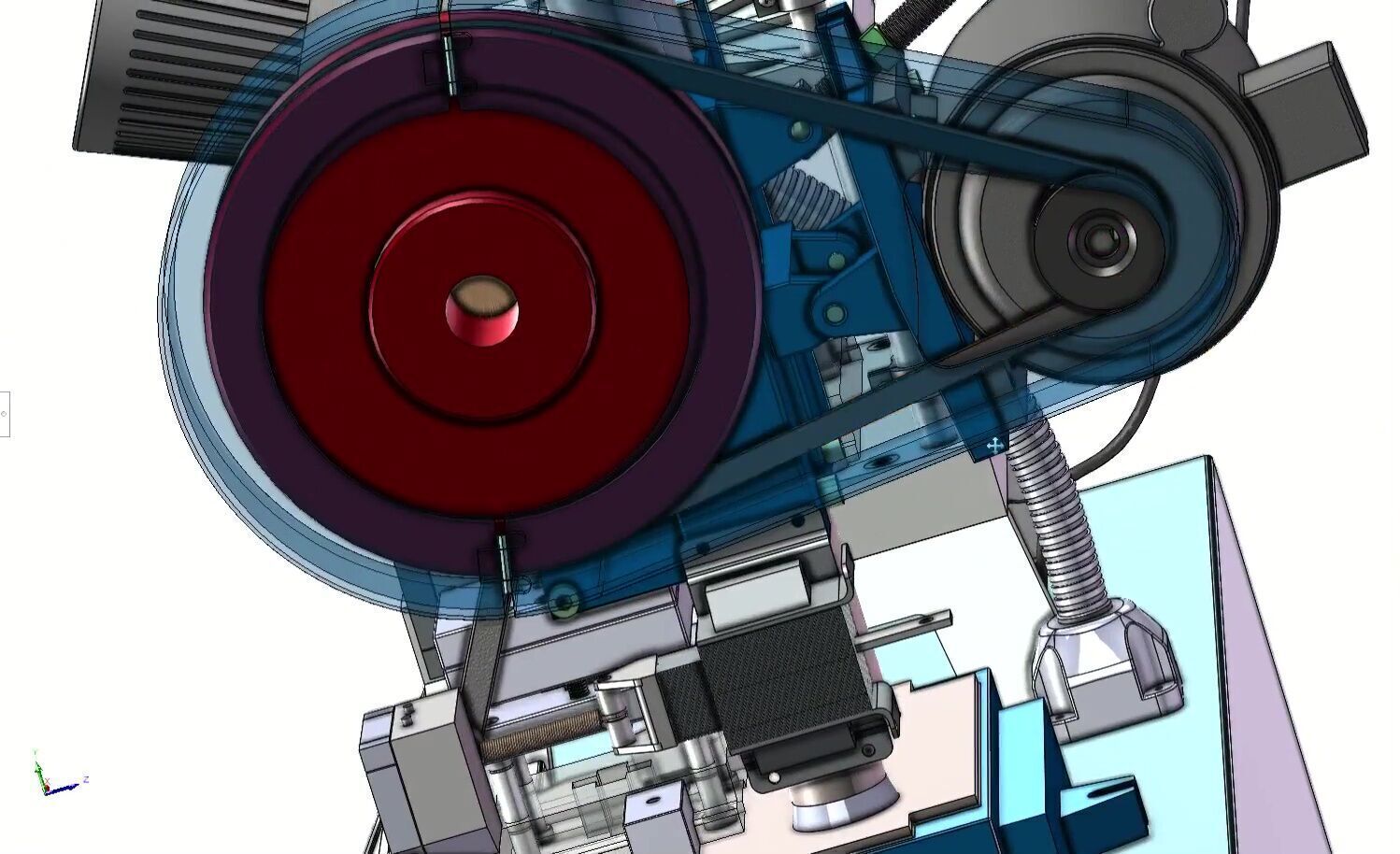 Compact Mini Punch Press Machine for Sheet Metal and  Forming 3D model_11