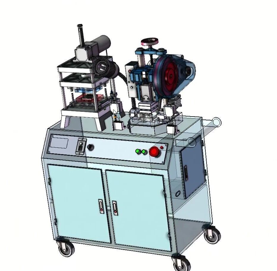 Compact Mini Punch Press Machine for Sheet Metal and  Forming 3D model_3