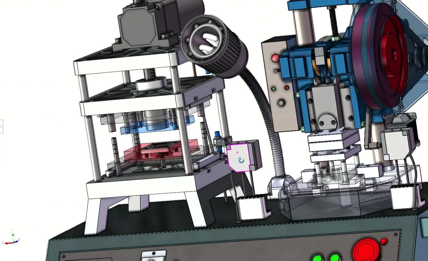 Compact Mini Punch Press Machine for Sheet Metal and  Forming 3D model_9