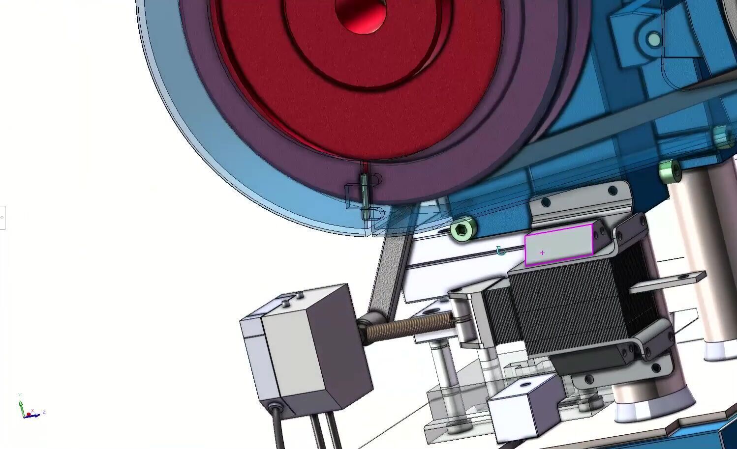 Compact Mini Punch Press Machine for Sheet Metal and  Forming 3D model_12