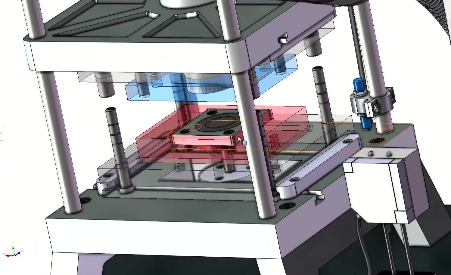 Compact Mini Punch Press Machine for Sheet Metal and  Forming 3D model_6