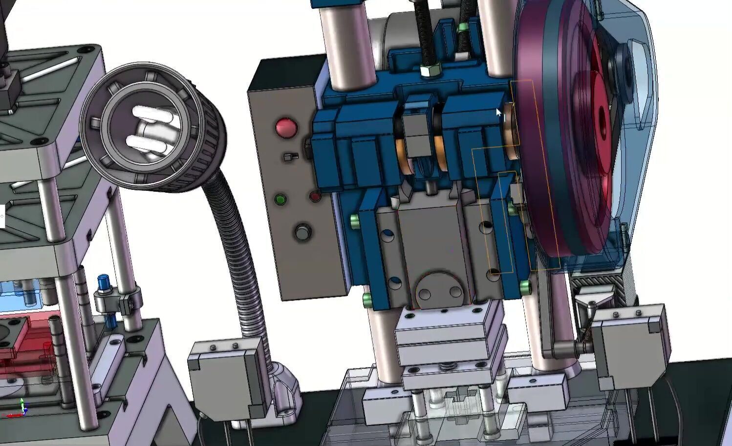 Compact Mini Punch Press Machine for Sheet Metal and  Forming 3D model_15