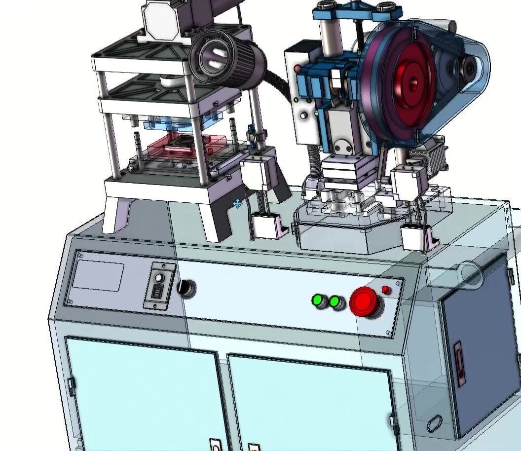 Compact Mini Punch Press Machine for Sheet Metal and  Forming 3D model_17