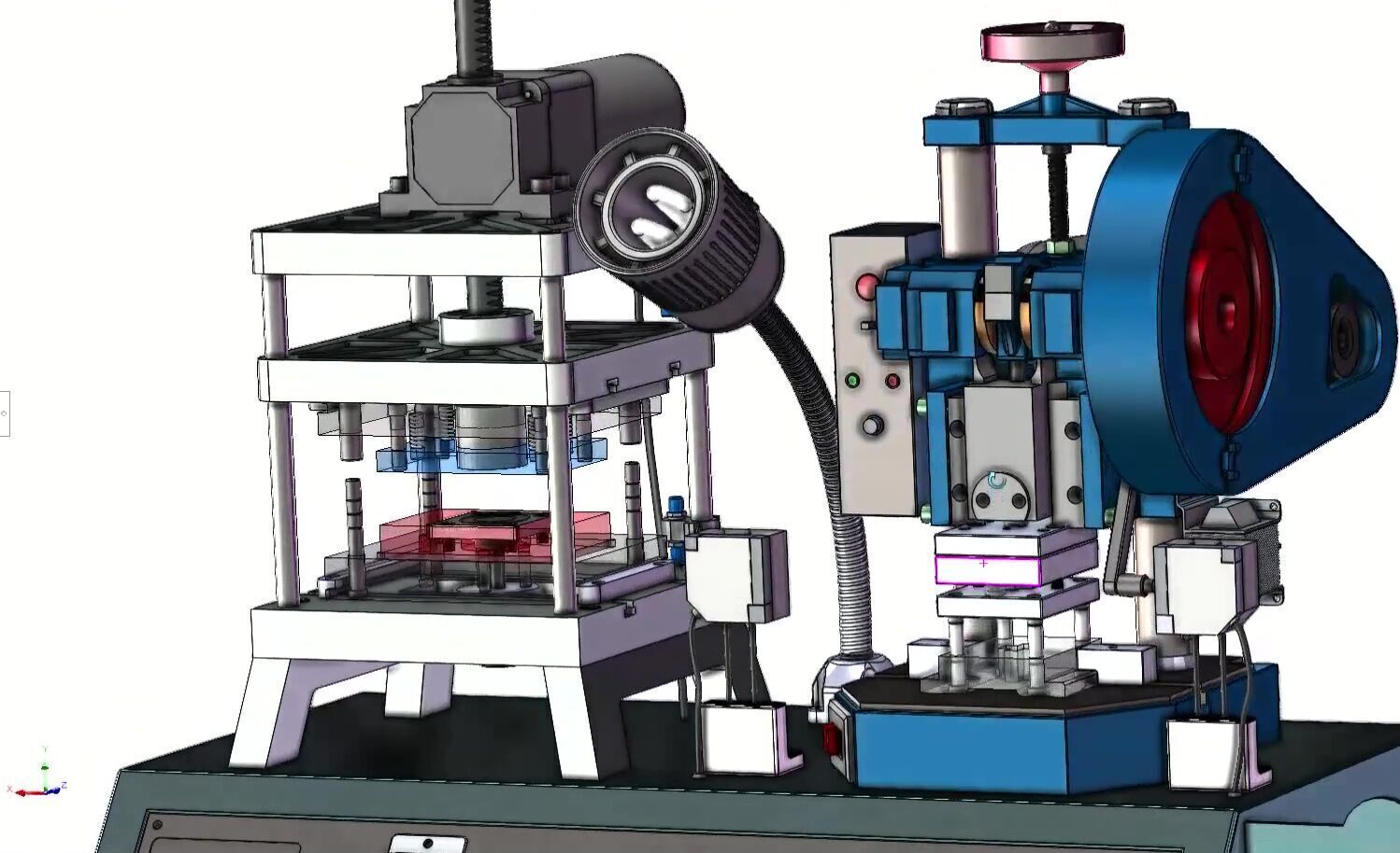 Compact Mini Punch Press Machine for Sheet Metal and  Forming 3D model_7