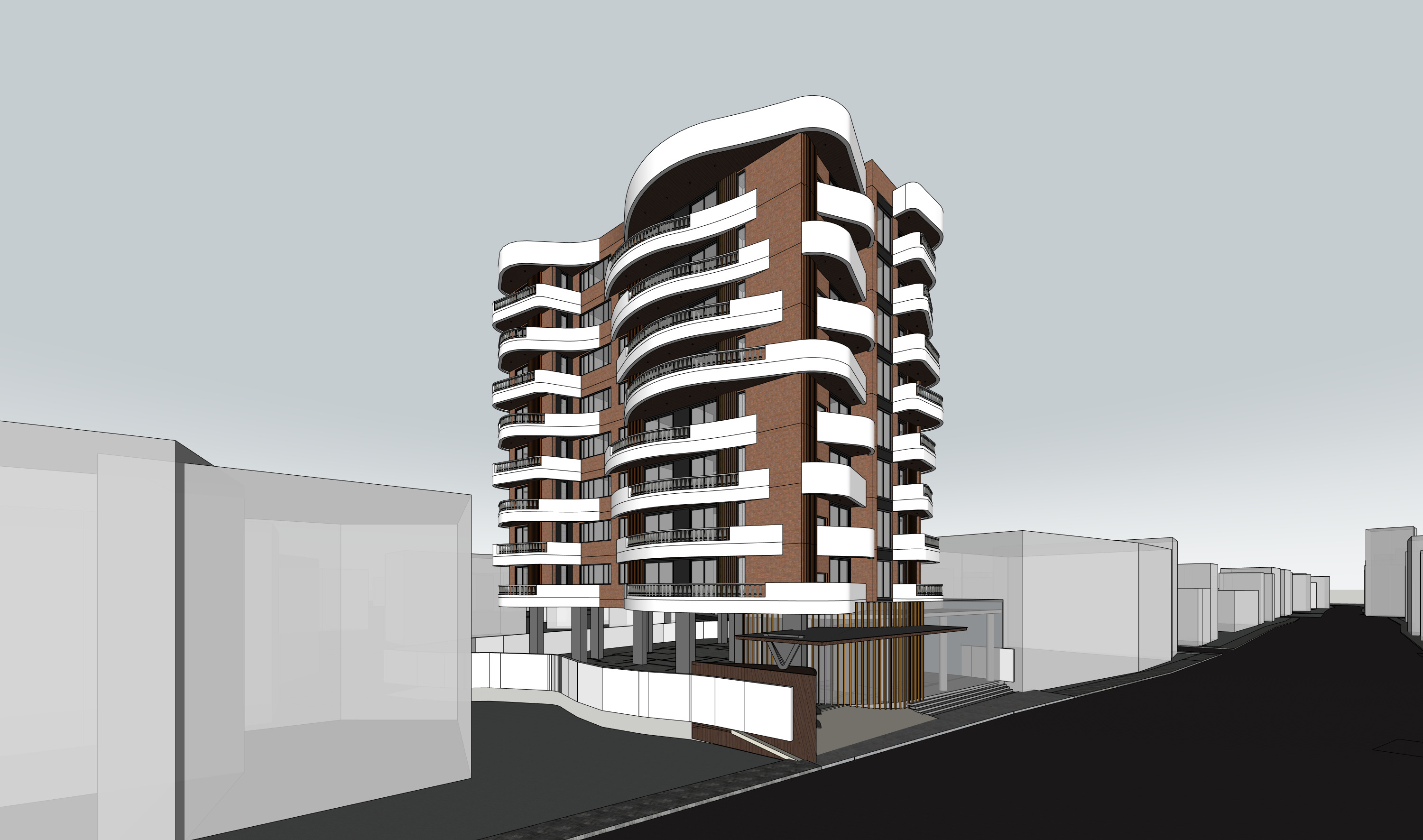 MODERN APARTMENT BUILDING 3D model_18