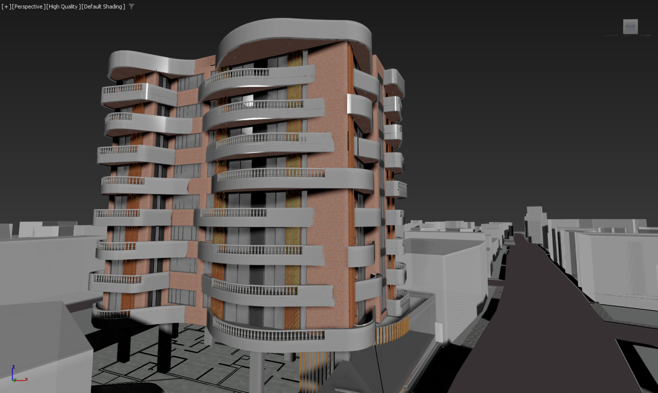 MODERN APARTMENT BUILDING 3D model_13