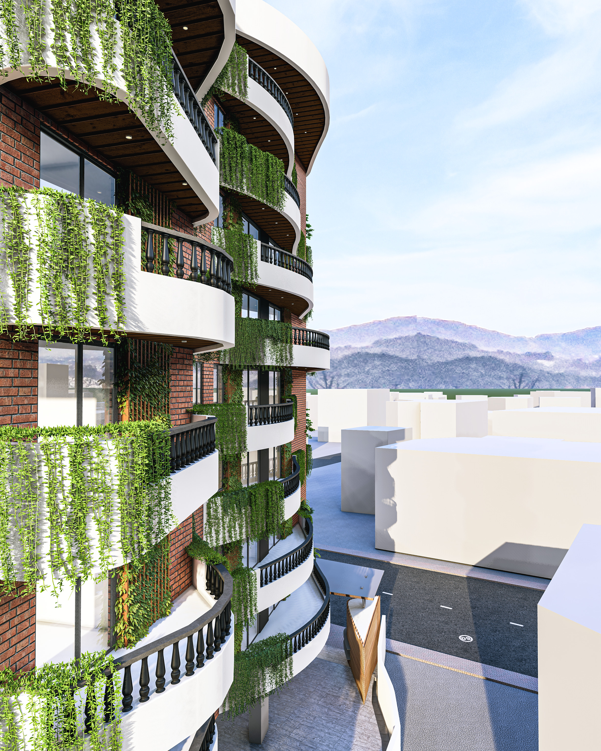 MODERN APARTMENT BUILDING 3D model_8