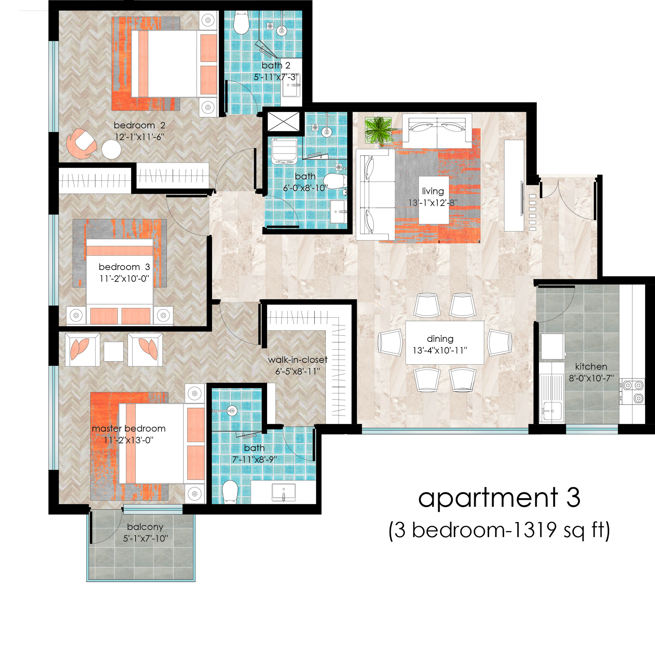 MODERN APARTMENT BUILDING 3D model_23