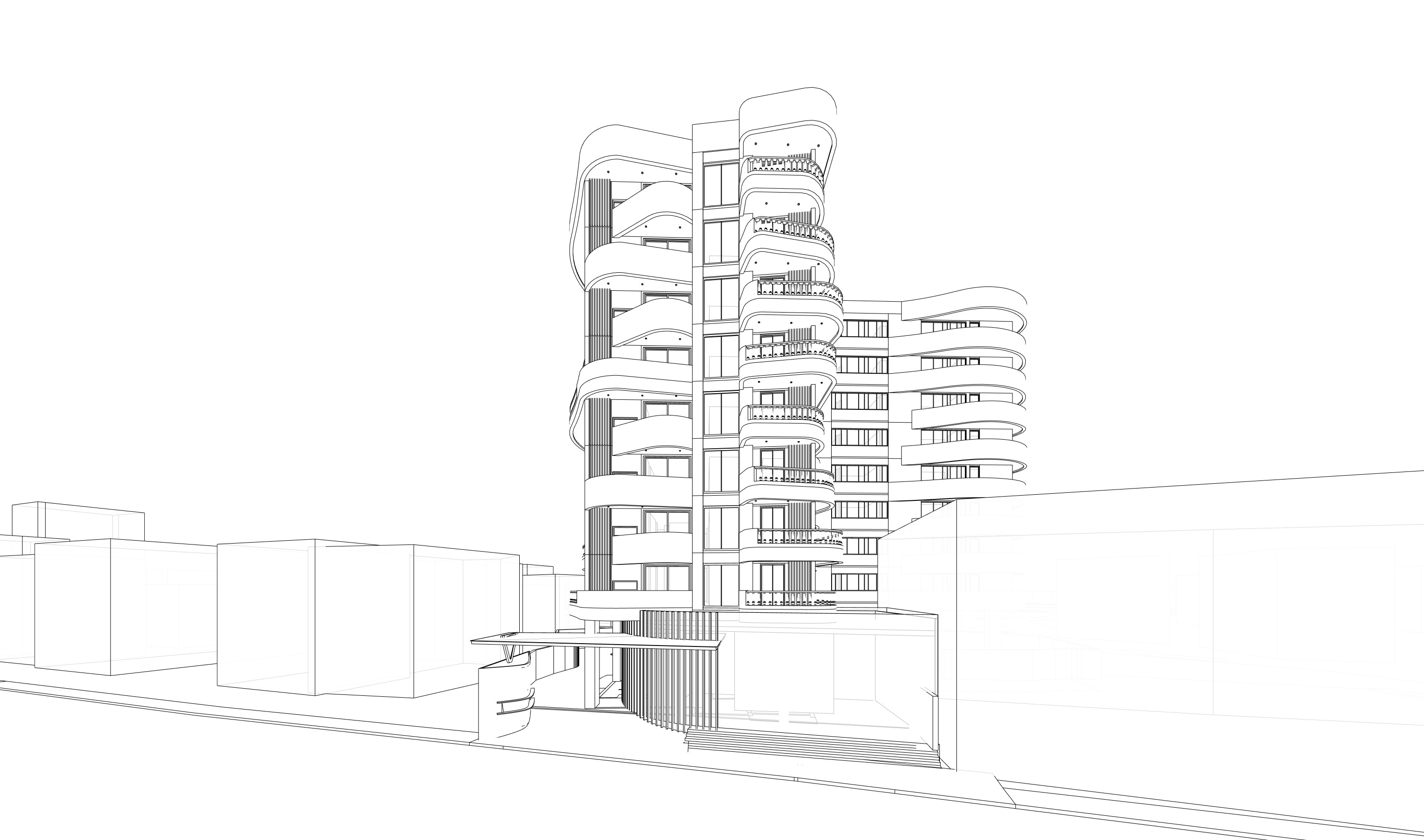MODERN APARTMENT BUILDING 3D model_20
