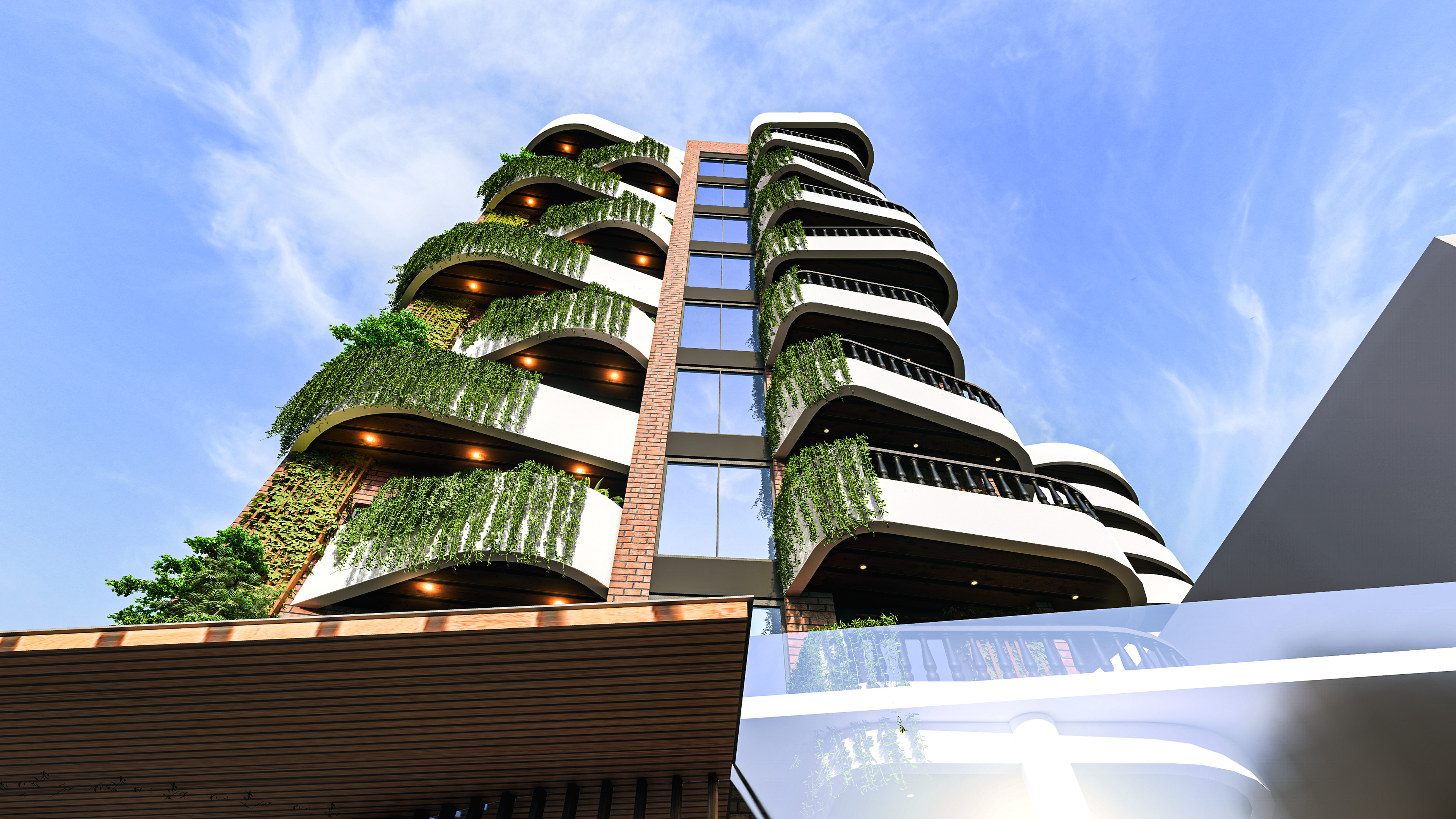 MODERN APARTMENT BUILDING 3D model_7