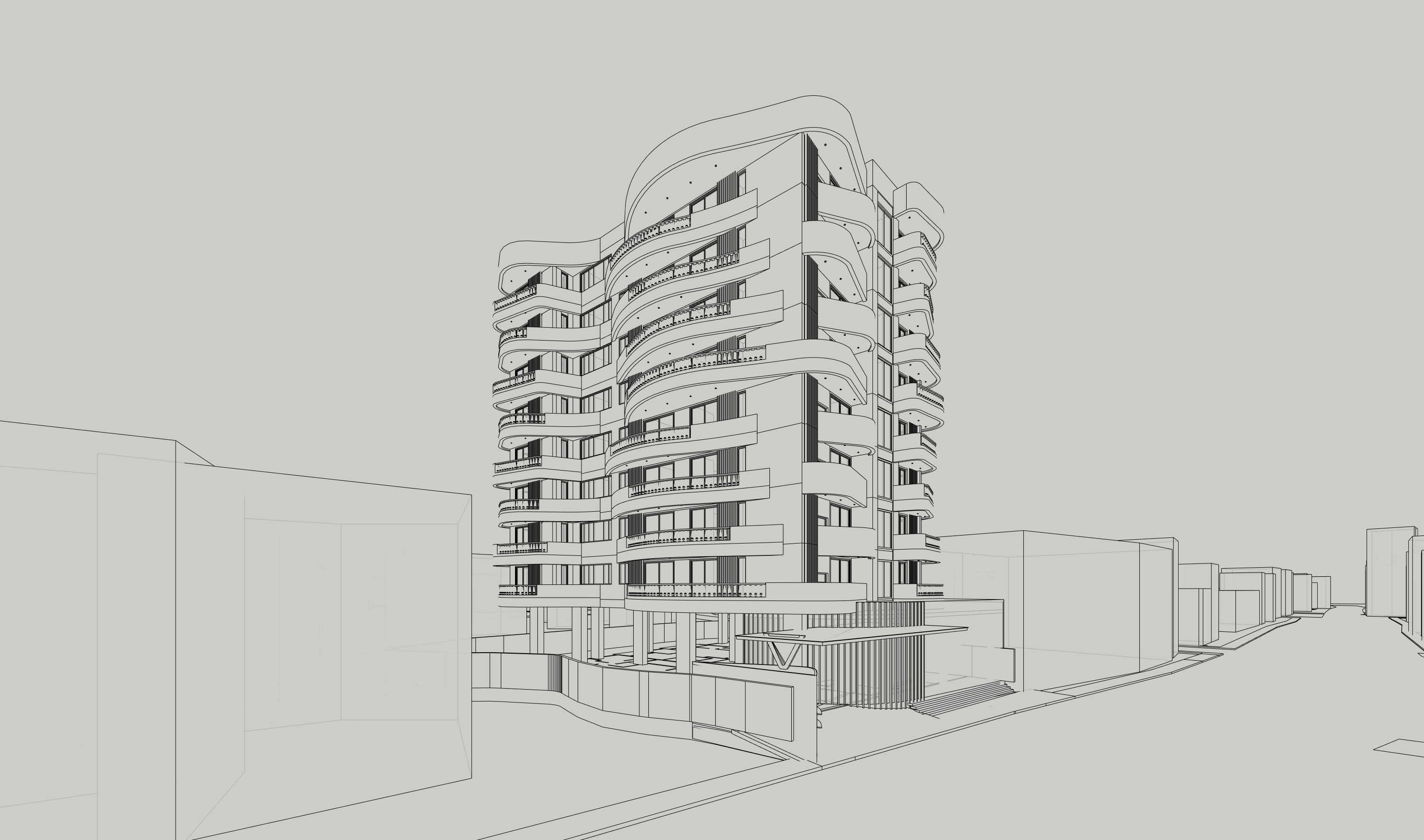 MODERN APARTMENT BUILDING 3D model_17
