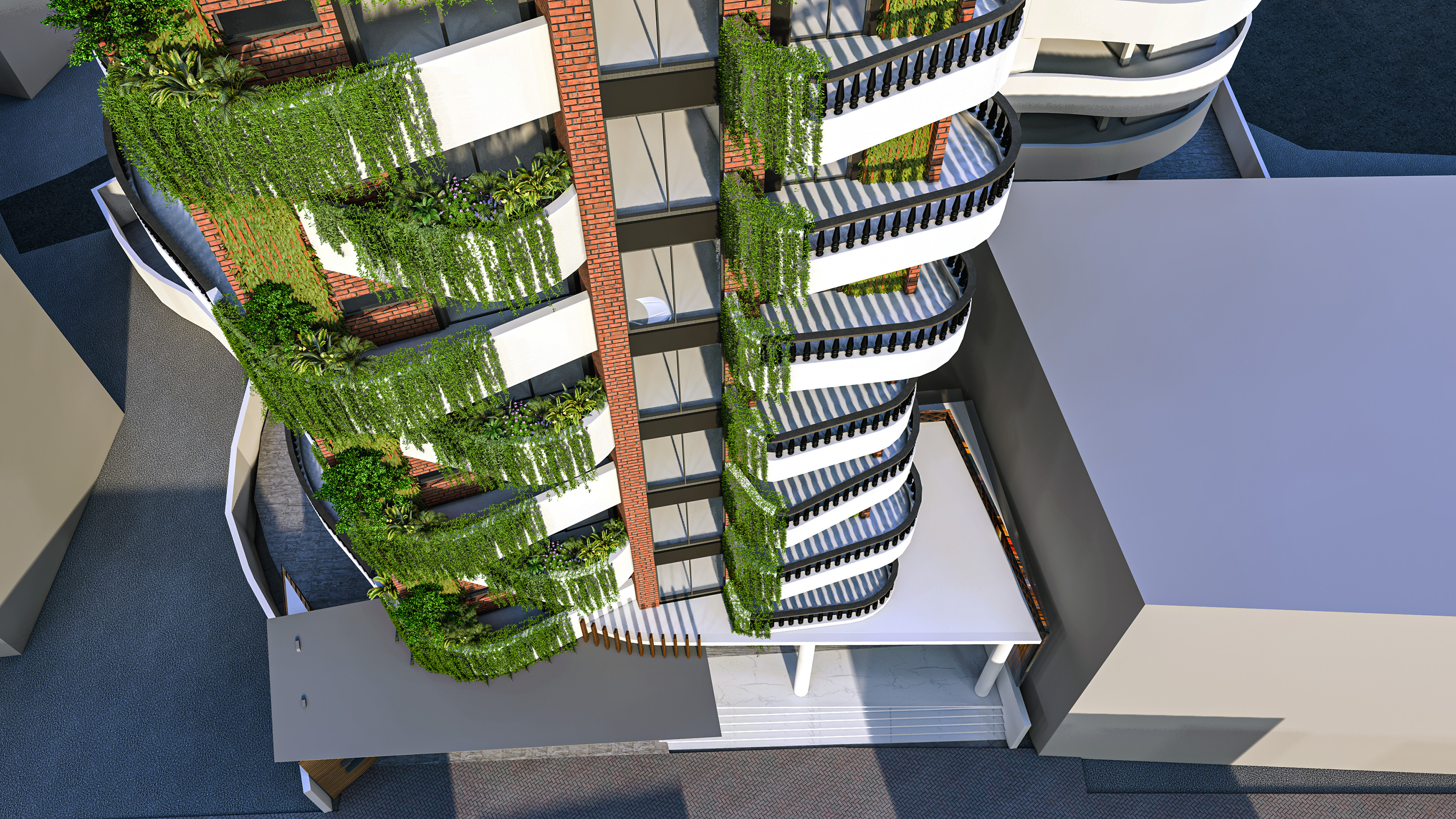 MODERN APARTMENT BUILDING 3D model_10