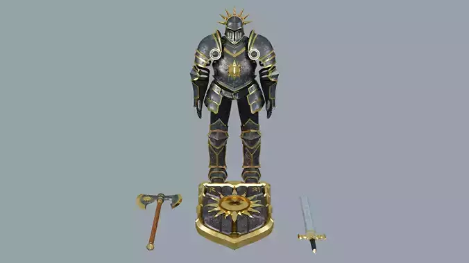 Bastion of the Zenithgold Heroic Paladin Armor and Weapon Set