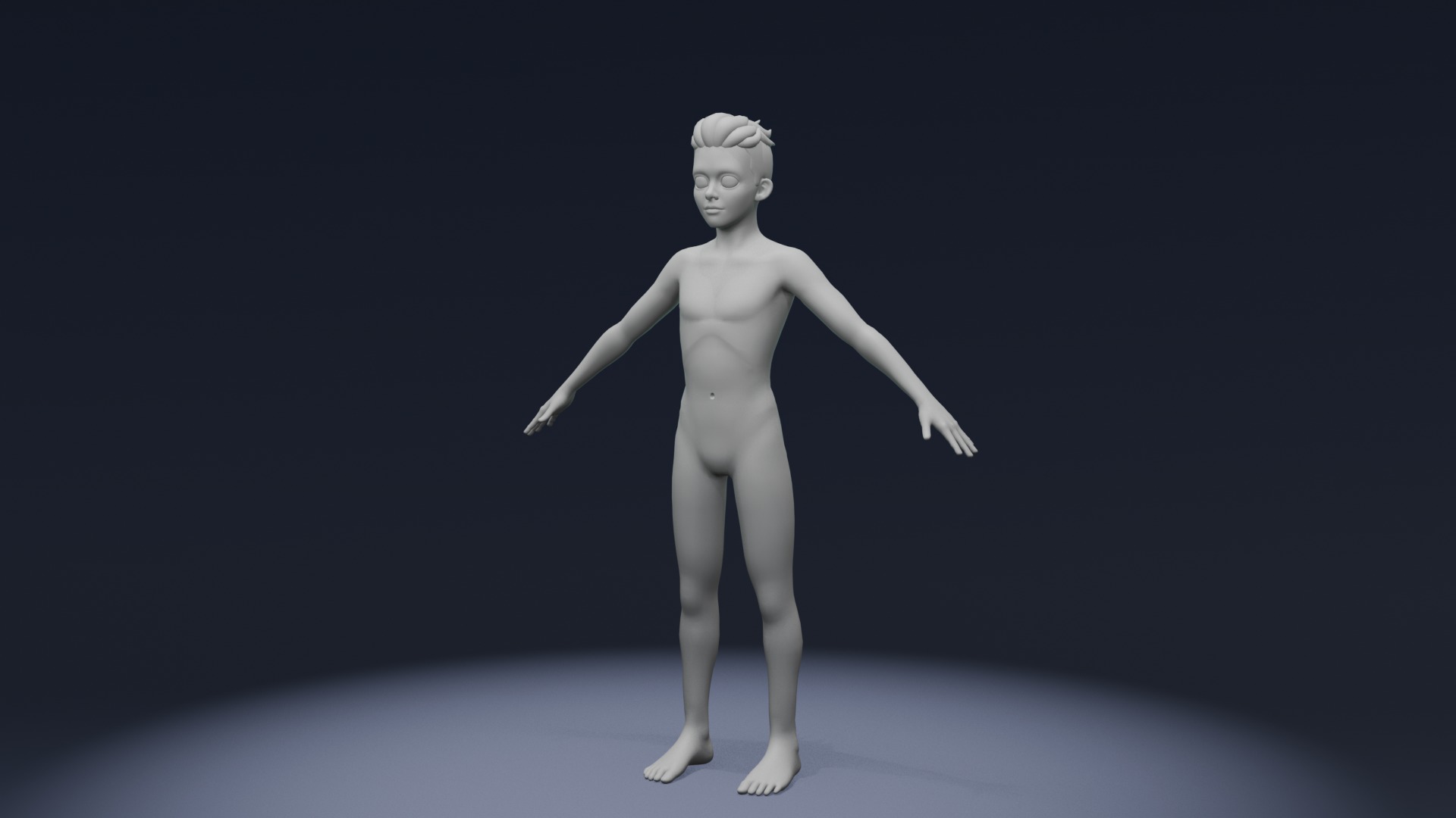 Cartoon Human Body Base Mesh 3D Model Pack Rigged IK FK Switch 3D Model Collection_36