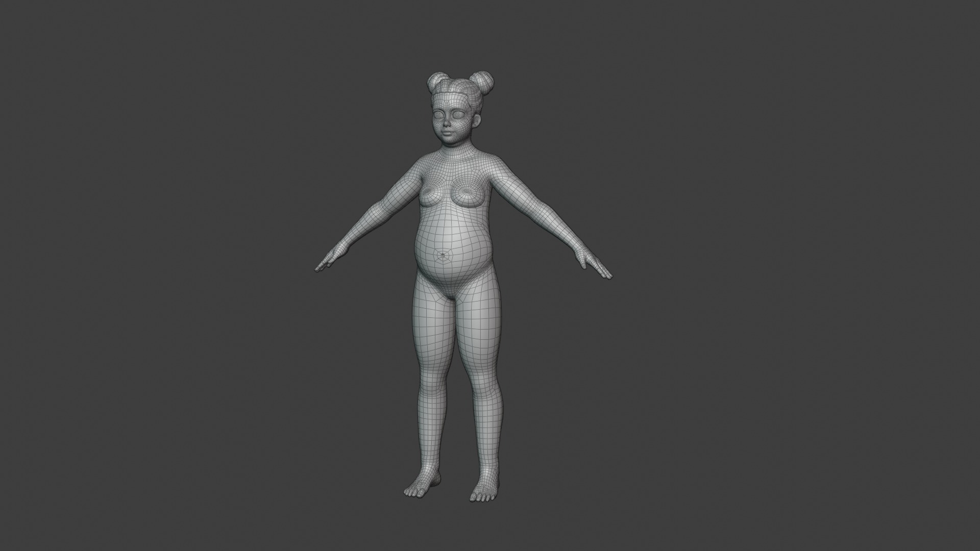 Cartoon Human Body Base Mesh 3D Model Pack Rigged IK FK Switch 3D Model Collection_82