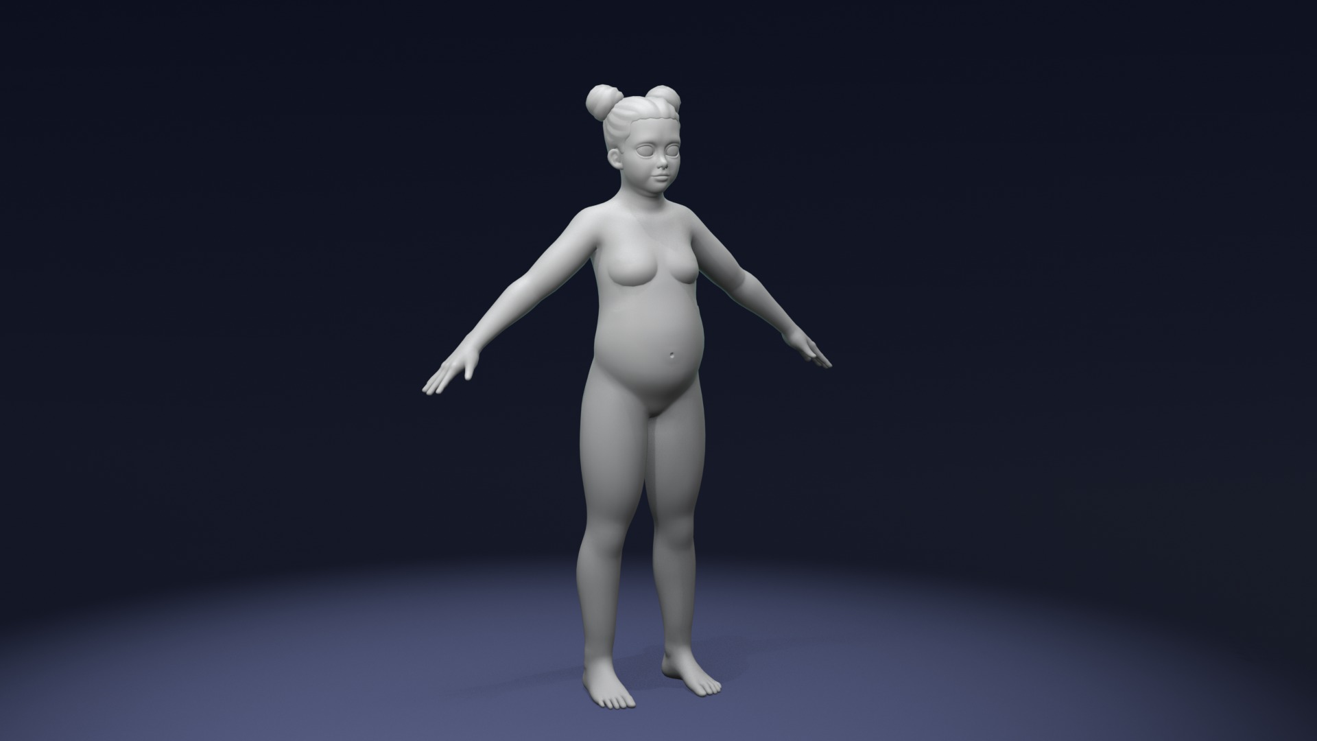 Cartoon Human Body Base Mesh 3D Model Pack Rigged IK FK Switch 3D Model Collection_80