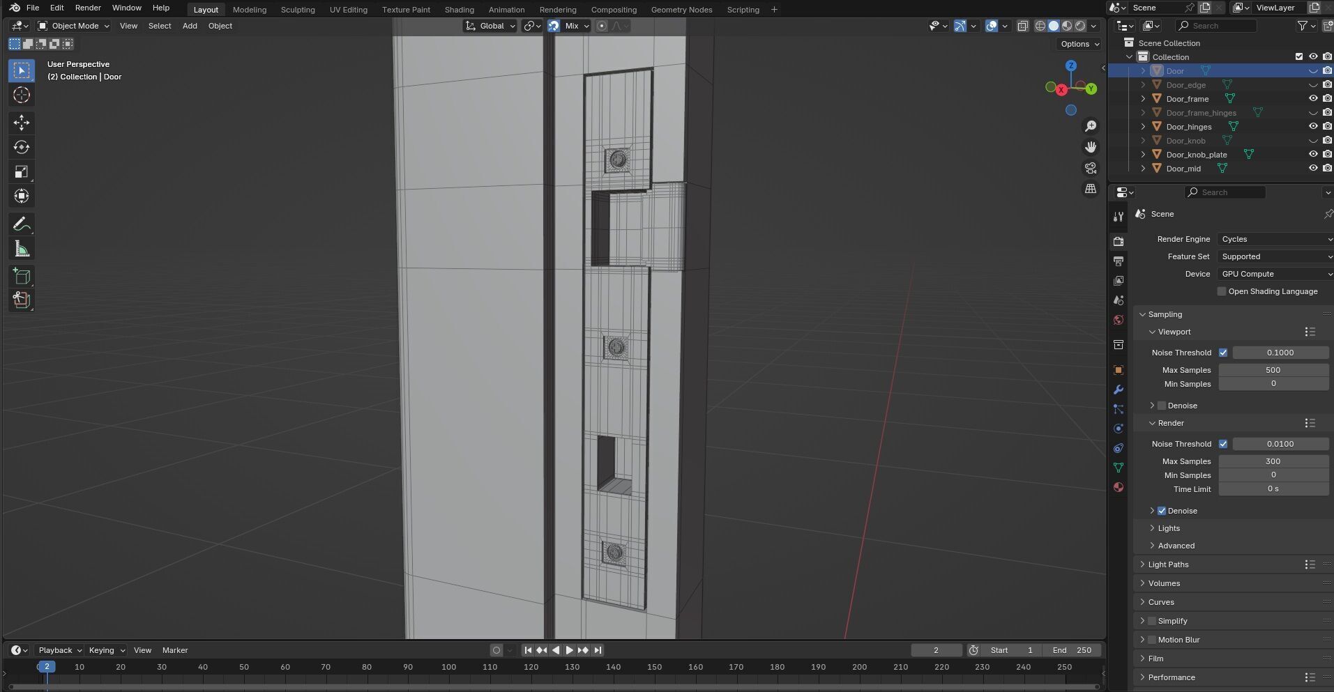 Door Design CG67 3D model_10